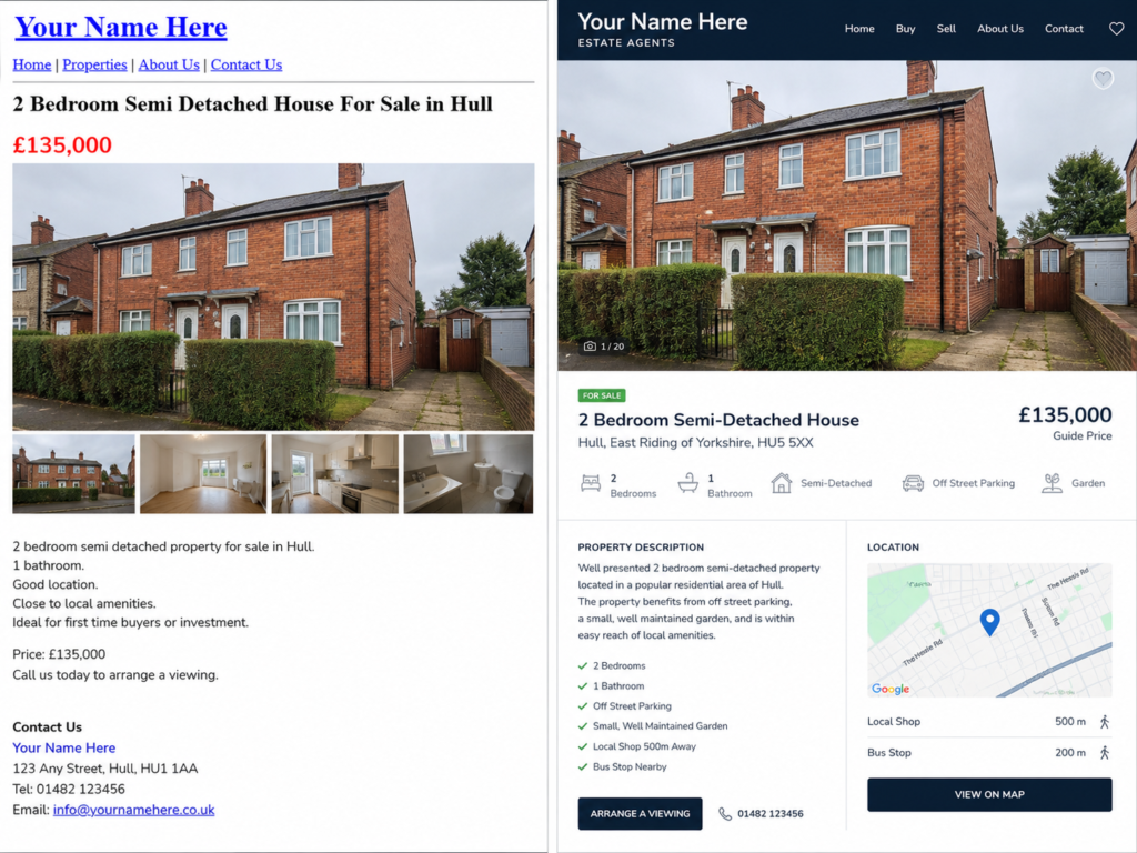 How An Upgraded Website Generated More Traffic and Business For an Estate Agent in Hull